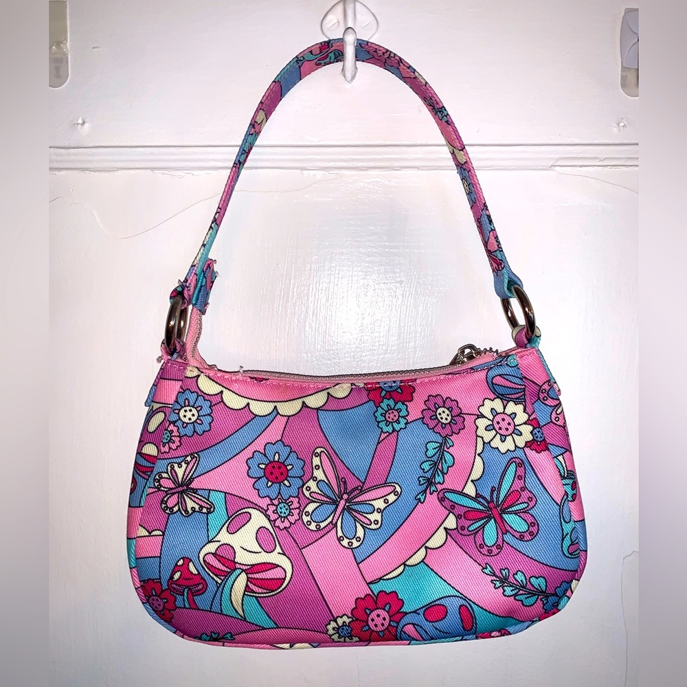 Sugar Thrillz psychedelic mini shoulder bag
